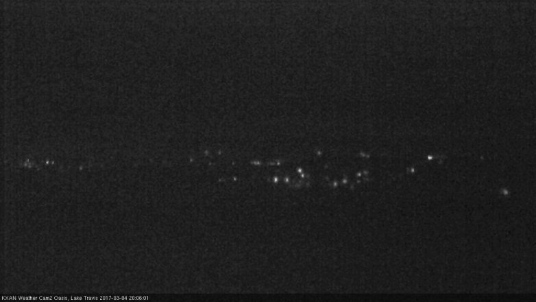 Lake Travis webcam, March 4, 2017 7:20 PM CT
