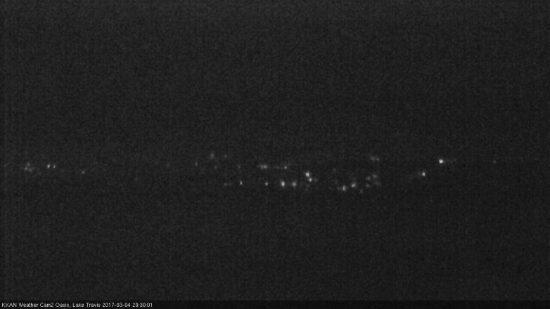 Lake Travis webcam, March 4, 2017 7:50 PM CT