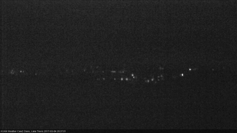 Lake Travis webcam, March 4, 2017 8:00 PM CT