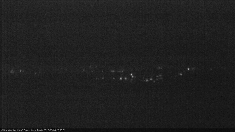 Lake Travis webcam, March 4, 2017 8:05 PM CT
