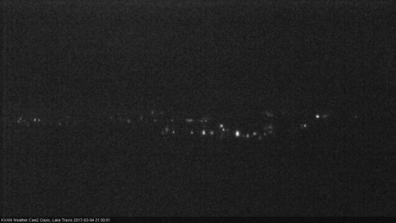 Lake Travis webcam, March 4, 2017 8:40 PM CT