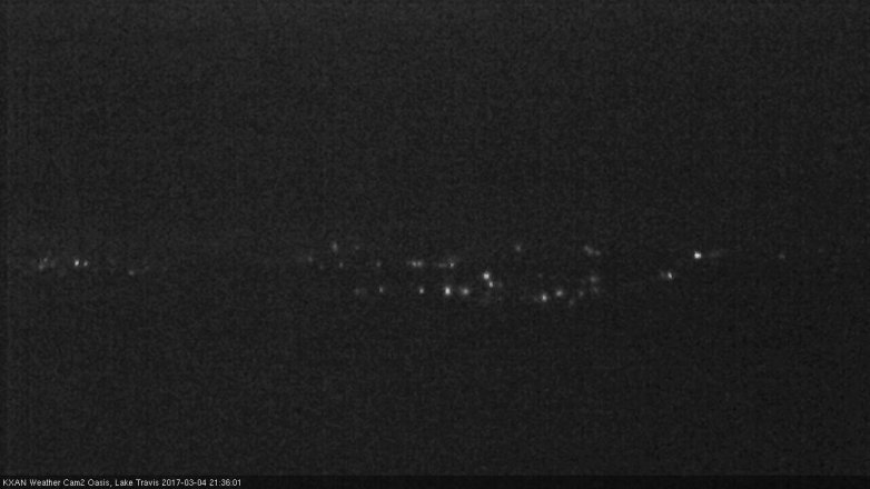 Lake Travis webcam, March 4, 2017 8:50 PM CT