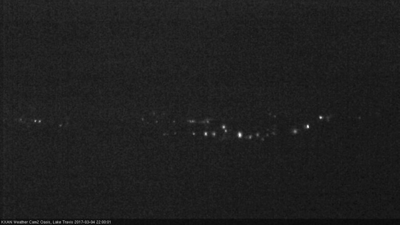 Lake Travis webcam, March 4, 2017 9:25 PM CT