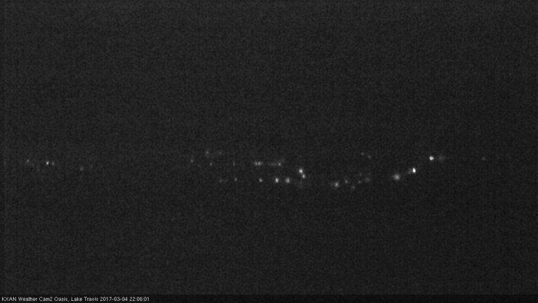 Lake Travis webcam, March 4, 2017 9:35 PM CT