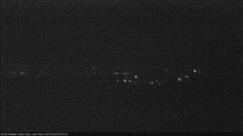 Lake Travis webcam, March 4, 2017 10:30 PM CT