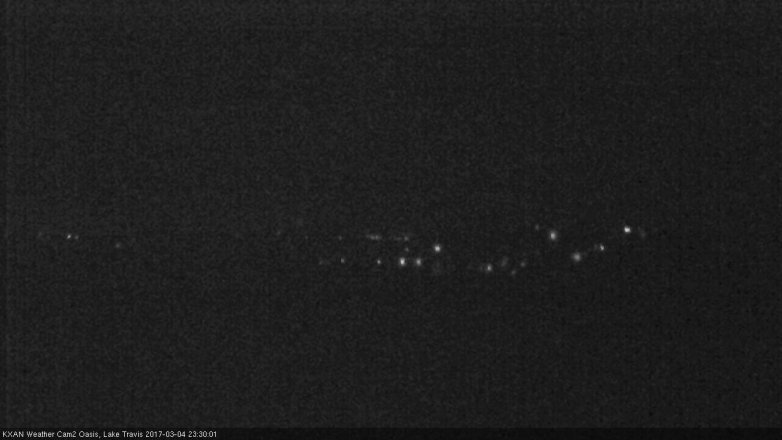 Lake Travis webcam, March 4, 2017 11:00 PM CT