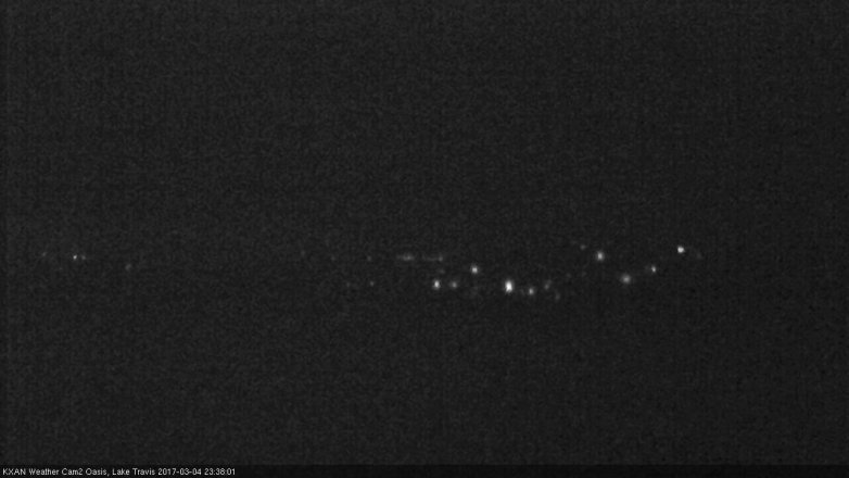Lake Travis webcam, March 4, 2017 11:10 PM CT