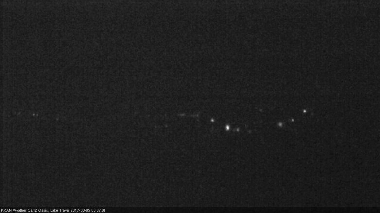 Lake Travis webcam, March 4, 2017 11:20 PM CT