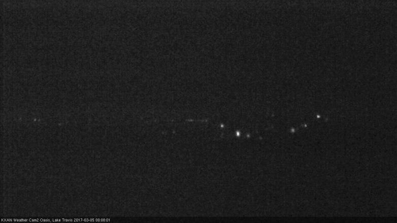 Lake Travis webcam, March 4, 2017 11:25 PM CT