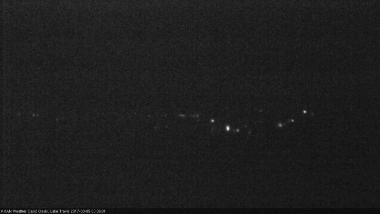 Lake Travis webcam, March 4, 2017 11:30 PM CT