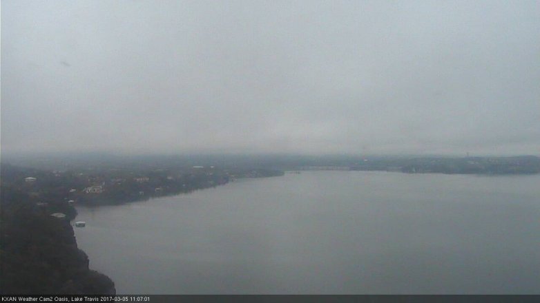 Lake Travis webcam, March 5, 2017 10:30 AM CT