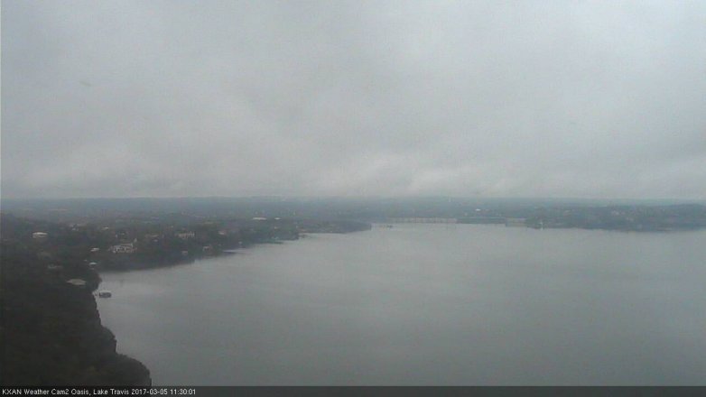 Lake Travis webcam, March 5, 2017 10:40 AM CT