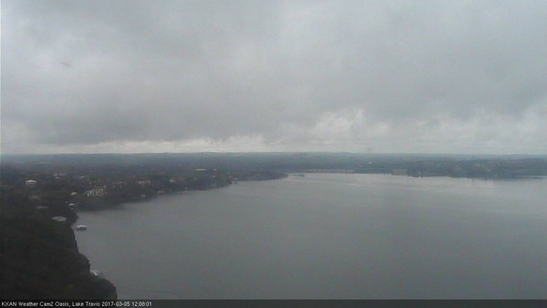 Lake Travis webcam, March 5, 2017 11:25 AM CT