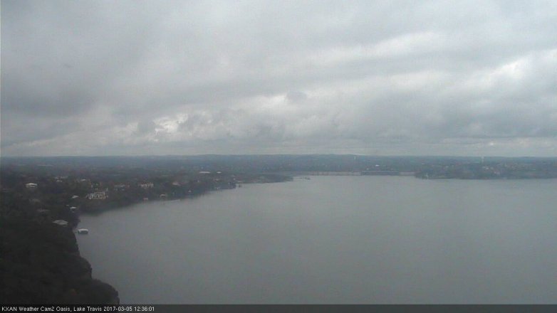 Lake Travis webcam, March 5, 2017 11:40 AM CT