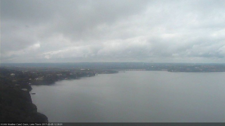 Lake Travis webcam, March 5, 2017 12:00 PM CT