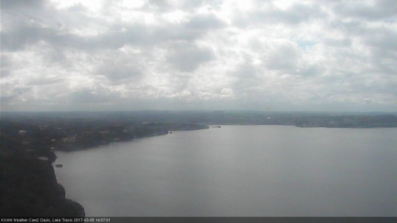 Lake Travis webcam, March 5, 2017 1:30 PM CT