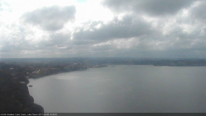 Lake Travis webcam, March 5, 2017 1:50 PM CT