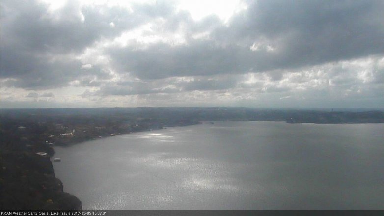Lake Travis webcam, March 5, 2017 2:20 PM CT