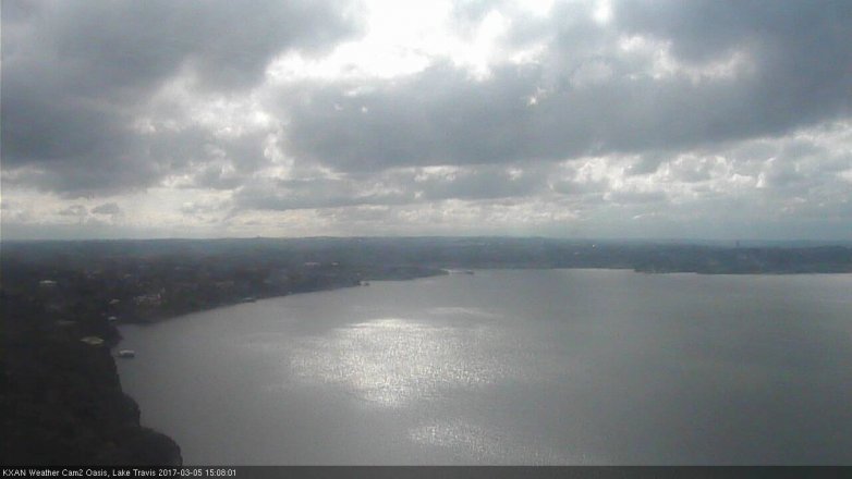 Lake Travis webcam, March 5, 2017 2:25 PM CT