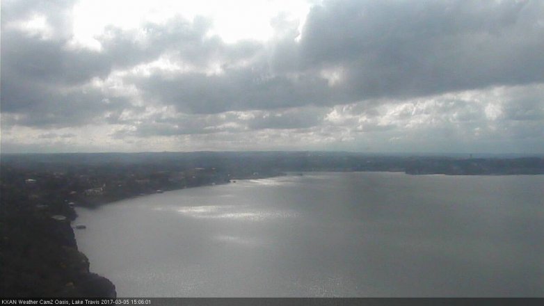 Lake Travis webcam, March 5, 2017 2:30 PM CT