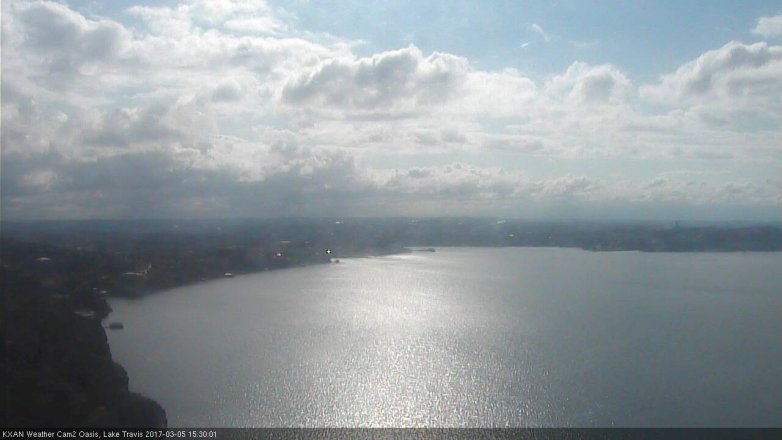 Lake Travis webcam, March 5, 2017 2:40 PM CT