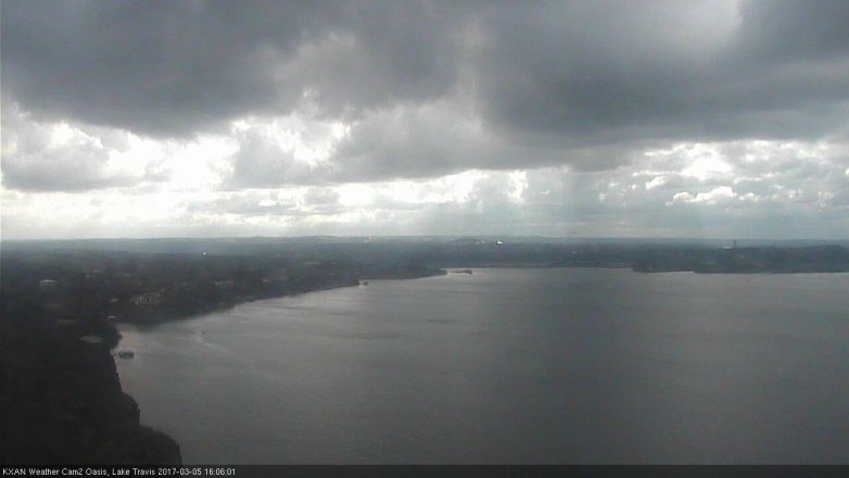 Lake Travis webcam, March 5, 2017 3:10 PM CT
