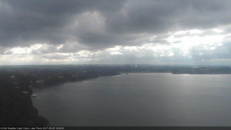 Lake Travis webcam, March 5, 2017 3:15 PM CT