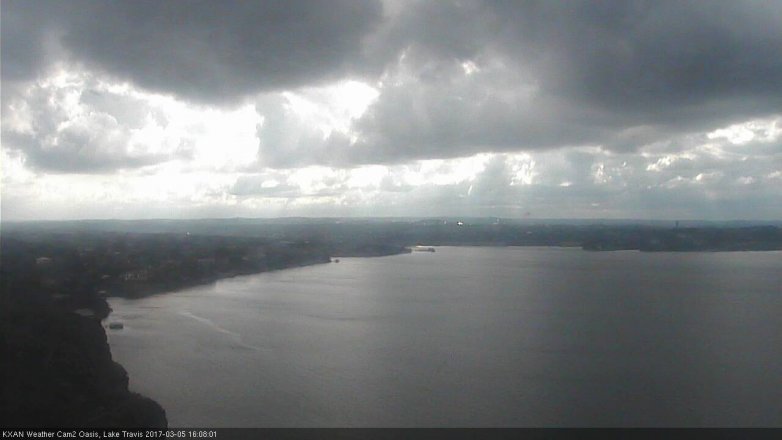 Lake Travis webcam, March 5, 2017 3:30 PM CT