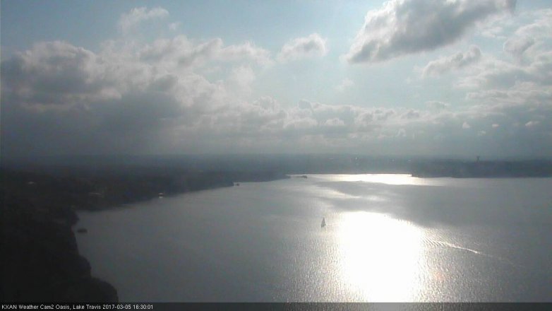 Lake Travis webcam, March 5, 2017 3:50 PM CT