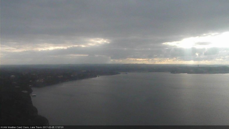 Lake Travis webcam, March 5, 2017 4:10 PM CT