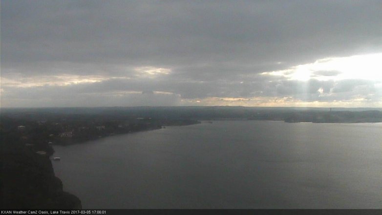 Lake Travis webcam, March 5, 2017 4:20 PM CT