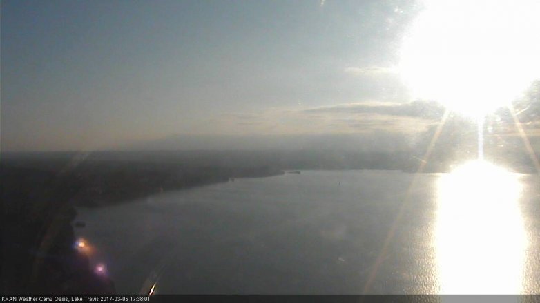 Lake Travis webcam, March 5, 2017 4:55 PM CT