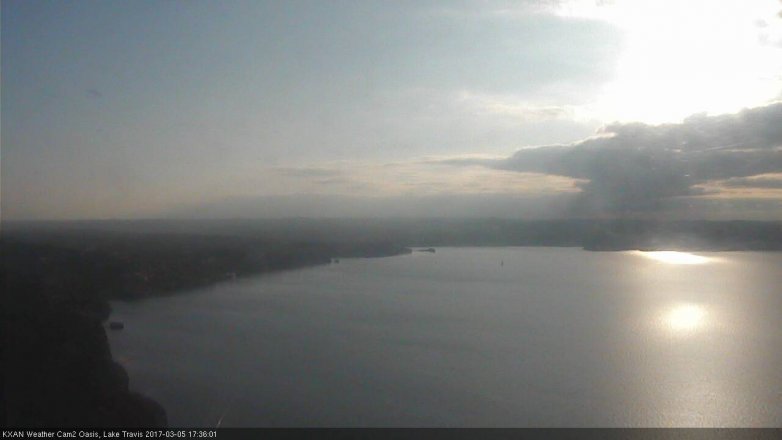 Lake Travis webcam, March 5, 2017 5:00 PM CT