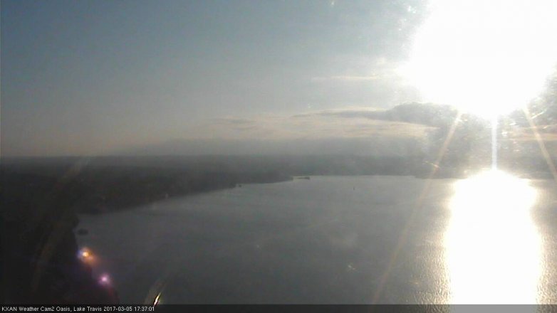 Lake Travis webcam, March 5, 2017 5:05 PM CT