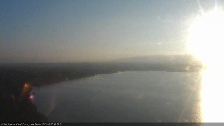 Lake Travis webcam, March 5, 2017 5:15 PM CT