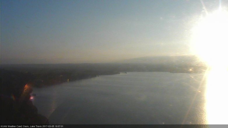 Lake Travis webcam, March 5, 2017 5:20 PM CT