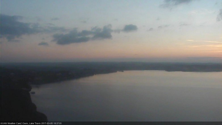 Lake Travis webcam, March 5, 2017 5:55 PM CT