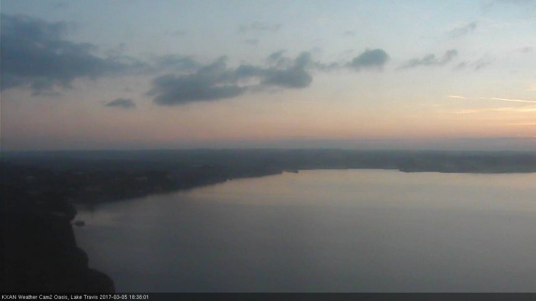 Lake Travis webcam, March 5, 2017 6:00 PM CT