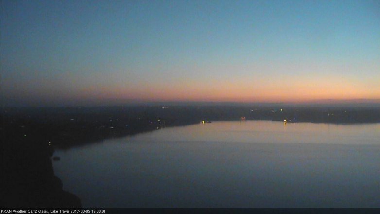 Lake Travis webcam, March 5, 2017 6:20 PM CT