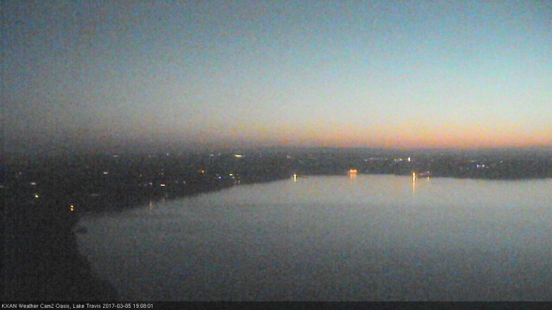 Lake Travis webcam, March 5, 2017 6:25 PM CT