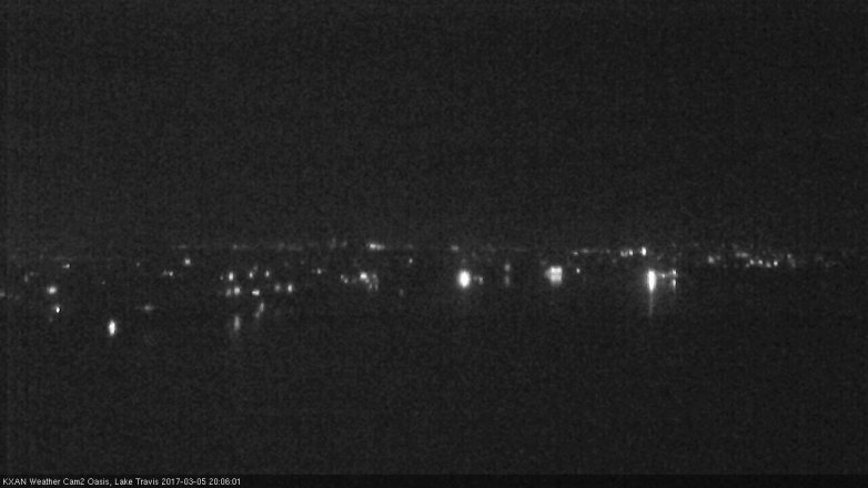 Lake Travis webcam, March 5, 2017 7:30 PM CT
