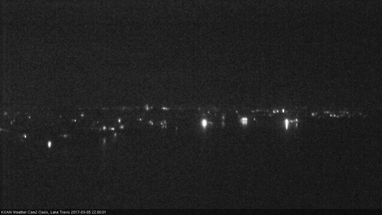Lake Travis webcam, March 5, 2017 9:15 PM CT