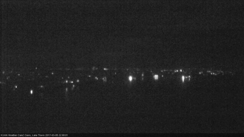 Lake Travis webcam, March 5, 2017 9:20 PM CT