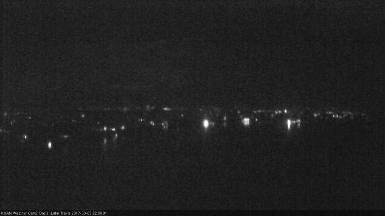 Lake Travis webcam, March 5, 2017 9:30 PM CT