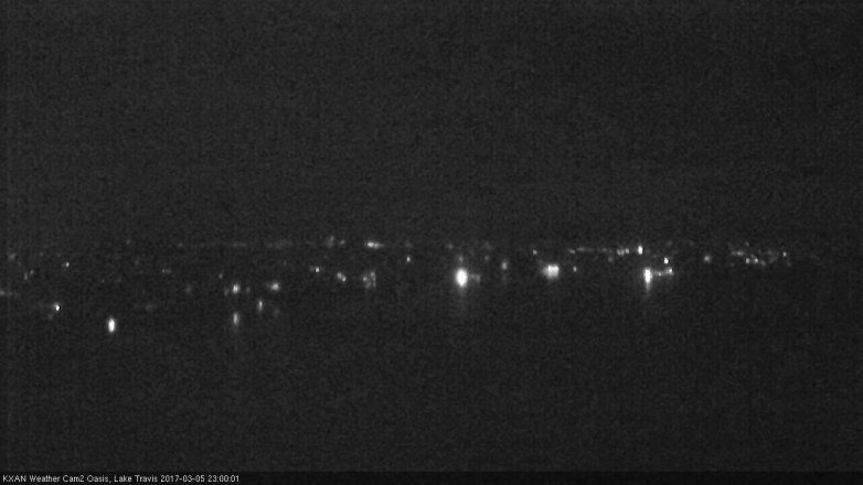 Lake Travis webcam, March 5, 2017 10:05 PM CT