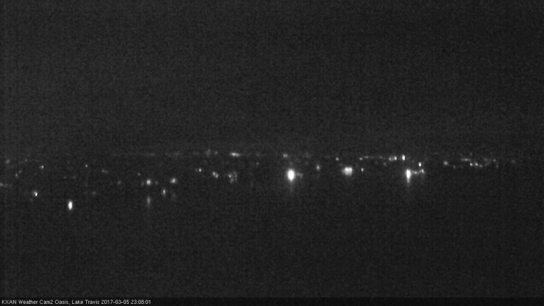 Lake Travis webcam, March 5, 2017 10:40 PM CT