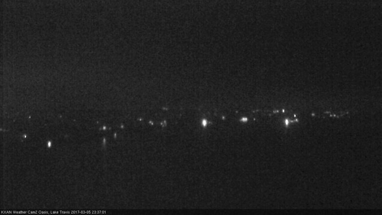 Lake Travis webcam, March 5, 2017 10:45 PM CT