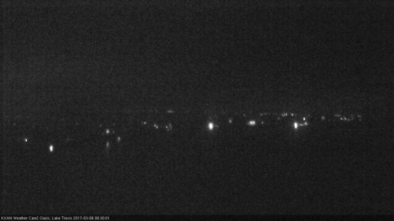 Lake Travis webcam, March 5, 2017 11:40 PM CT