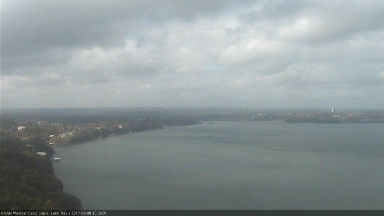 Lake Travis webcam, March 6, 2017 9:20 AM CT