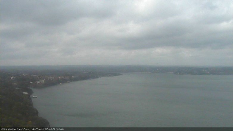 Lake Travis webcam, March 6, 2017 9:35 AM CT